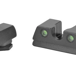 Meprolight Hyper-Bright, Tritium Sight Set, Orange Front/Green Rear, Fits GLO...