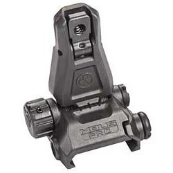 Magpul Industries MBUS PRO Rear Sight, Fits Picatinny, Flip Up, Steel, Black
