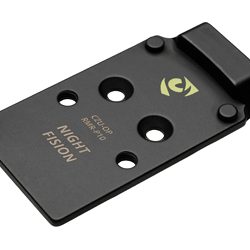 Night Fision Pistol Optic Plate, Fits Optic Ready CZ P10, Trijicon RMR/Holosu...