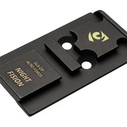 Night Fision Pistol Optic Plate, Fits Full Size Glock MOS, Aimpoint ACRO, Black