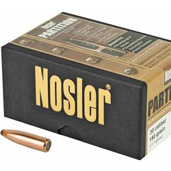 Nosler Partition, .308 Diameter 30 Caliber, 180 Grain, Protected Point, 50 Count