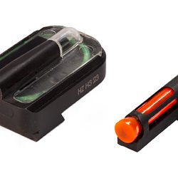 Hi-Viz FASTDOT H3, Fits Canik Mete, Tritium/Fiber Optic Night Sights, Red Fro...