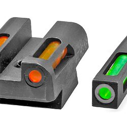 Hi-Viz LightWave H3, Fits CZ75/85/P-01, Tritium/Fiber Optic Night Sights, Gre...
