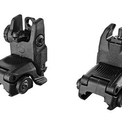 Hi-Viz Back Up Iron Sights, Fits Picatinny, Green Tritium Front Post, Folding...