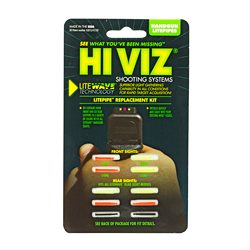 Hi-Viz LiteWave Handgun Replacement LitePipe Set. Includes Green and Red Fron...