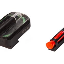Hi-Viz FASTDOT H3, Fits Ruger Max 9, Tritium/Fiber Optic Night Sights, Red Fr...