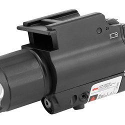 NcSTAR 200 Lumen Cree LED Flashlight and laser with Quick Release Mount, Fits...