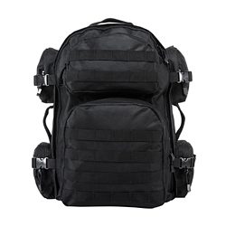 NcSTAR Tactical Backpack, 18" x 12" x 6" Main Compartment, Nylon, Black, Adju...