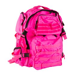 NcSTAR Tactical Backpack, 18"x12"x6" Main Compartment, PVC Construction, Pink...