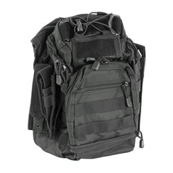 NcSTAR First Responder Utility Bag, Nylon, Black, MOLLE / PALS Webbing, Rear ...