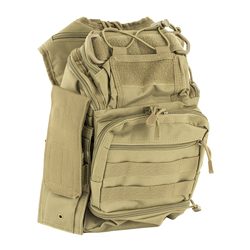 NcSTAR First Responder Utility Bag, Nylon, Tan, MOLLE / PALS Webbing, Rear Co...