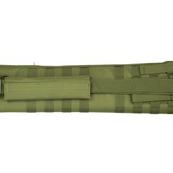 NcSTAR Shotgun Scabbard, Green, Nylon, 29" Length, Six Metal D-Ring locations...