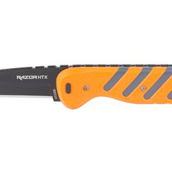 Outdoor Edge Razor HTX, Fixed Blade Knife, Plain Edge, 3" Blade Length, ...