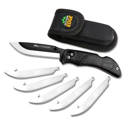 Outdoor Edge Razor Lite, Folding Knife, Plain Edge, 3.5" Blades, 420J2 S...