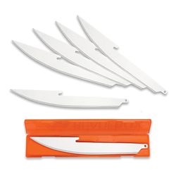 Outdoor Edge Edge Boning/Filet Blades, Plain Edge, 5" Blades, 420J2 Stai...