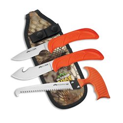 Outdoor Edge Wild Guide, Fixed Blade Knife Set, Plain Edge, 420J2 Stainl...