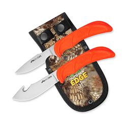 Outdoor Edge Wild Pair, Fixed Blade Knife Set, Plain Edge, 420J2 Stainle...