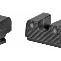 Rival Arms Tritium 3 Dot Front/Rear Green Night Sight, Fits Glock 17/19, Whit...