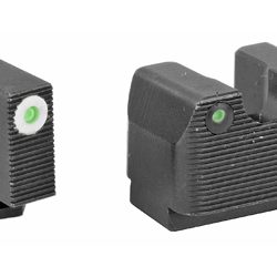 Rival Arms Tritium 3 Dot Front/Rear Green Night Sight, Fits Glock MOS 17/19, ...
