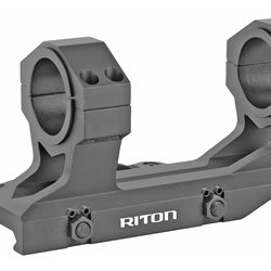 Riton Optics Mount, 30mm, Black, Quick Detach, 30mm With 1" Reducing Ring