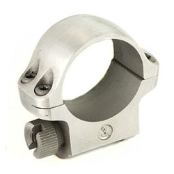Ruger Standard, Ring, 1", Low, Stainless Finish, 3K, Sold Individually