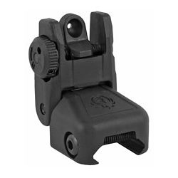 Ruger Rapid Deploy Rear Sight, Back up Sight, Fits Picatinny, Black Polymer