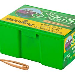 Sierra Bullets MatchKing, .264 Diameter, 6.5MM, 150 Grain, Hollow Point Boat ...