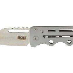 SOG Knives & Tools Cash Card, Folding Knife, 2.75" Clip Point Straight E...