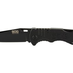 SOG Knives & Tools Salute, 3.1" Folding Knife, Clip Point Straight Edge,...