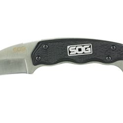 SOG Knives & Tools Gambit, Fixed Blade Knife, 2.58" Straight Edge Sheeps...