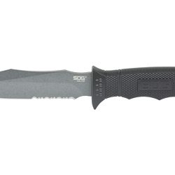SOG Knives & Tools Seal Pup, Fixed Blade Knife, 4.75" Partially Serrated...