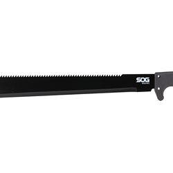 SOG Knives & Tools SOGfari Machete, 18" Straight/Saw Back Edge, Black Kr...