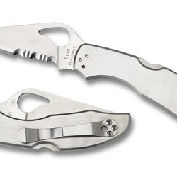 Spyderco Byrd, Meadowlark 2, 2.93" Folding Knife, Silver Color