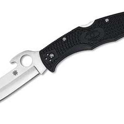 Spyderco Endura 4, 3.81" Folding Knife, Clip Point, Plain Edge, VG10/Sat...