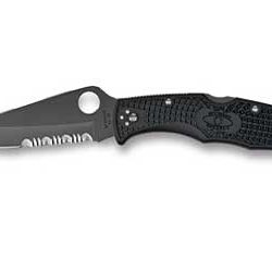 Spyderco Endura 4, Lightweight, 3.375" Folding Knife, Clip Point, Combo ...