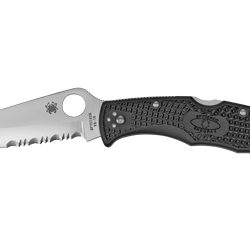 Spyderco Endura 4, Lightweight, 3.8" Folding Knife, Clip Point, Combo Ed...