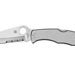 Spyderco Endura 4, 3.375" Folding Knife, Clip Point, Combo Edge, VG10/Sa...