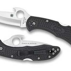 Spyderco Delica 4, 2.9" Folding Knife, Clip Point, Plain Edge, VG10/Sati...