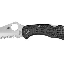 Spyderco Delica 4, Lightweight, 3" Folding Knife, Spear Point, Combo Edg...