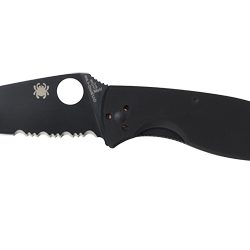 Spyderco Tenacious, Folding Knife, 3.39" Blade, Combo Edge, VG10/Black F...
