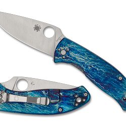 Spyderco Tenacious, Folding Knife, 3.35" Drop Point Blade, D-2 Blade Ste...