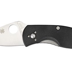 Spyderco Ambitious G-10, 2.31" Folding Knife, Drop Point, Plain Edge, 8C...