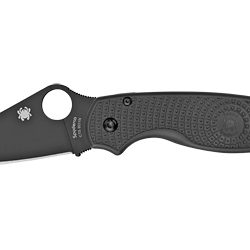 Spyderco Para 3 lightweight, CTS BD1N Steel, Black Blade Plain Edge, 2.9...