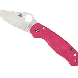Spyderco Para 3 Lightweight, Folding Knife, Plain Edge, Pink FRN Handle,...