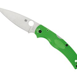 Spyderco Native Chief Lightweight Salt, Folding Knife, Plain Edge, Green...