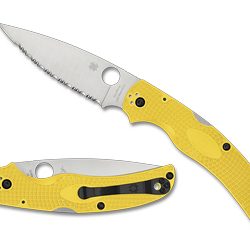 Spyderco Native Chief Lightweight Salt, Folding Knife, SpyderEdge Serrat...