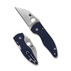 Spyderco MicroJimbo, Folding Knife, 2.45" Wharncliffe Blade, 6.22" Overa...