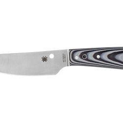 Spyderco Bow River, 4.36" Fixed Blade Knife, Black/White G10, Includes S...