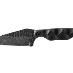 Stroup Knives BRAVO 5, Fixed Blade Knife, 3.5" Clip Point Blade, 1095 Hi...