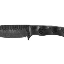 Stroup Knives GP2, Fixed Blade Knife, 3.5" Drop Point Blade, 1095 High C...